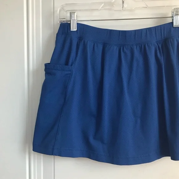 🔴 4/$15 REEBOK cobalt blue perforated mini athletic skirt skort size M in EUC - Picture 7 of 12